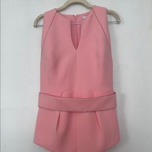Safiyaa Coral Pink Peplum Top